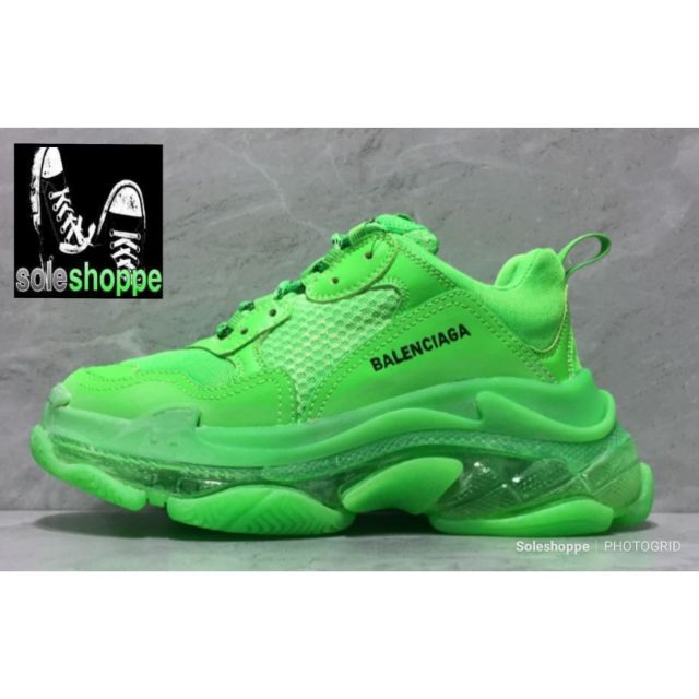 neon green balenciagas