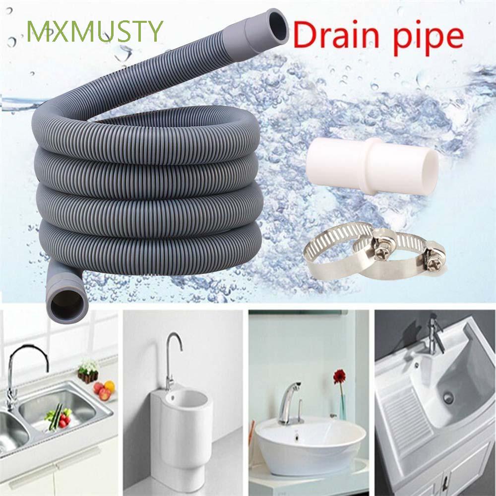 Mxmusty Plastic Drain Hose Telescopic Plumbing Hoses Extension Pipe Universal Deodorant Dishwasher Bathroom Accessory 1 2 3m Washing Machine Sink Shopee Philippines