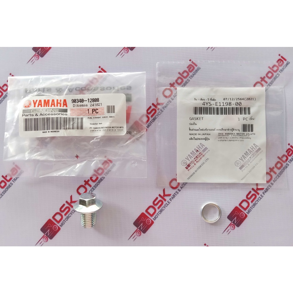 Drain Plug Bolt & Washer (Genuine) for Sporty, Mio i 125, Soul i, MXi