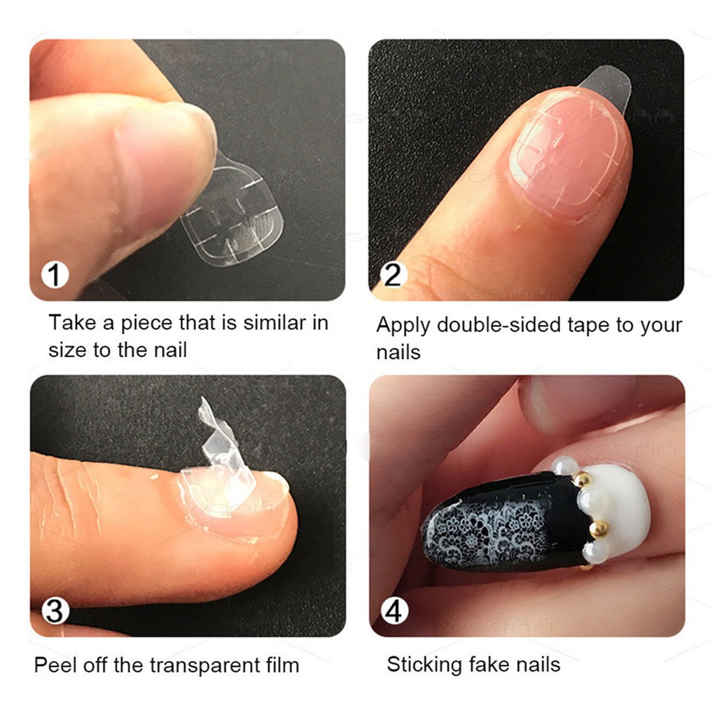 10 Sheets 240 Tabs Nail Glue False Nails Adhesive Nails Fingernails  Adhesive Pads Self-adhesive Artificial Nails Adhesive Pads | Shopee  Philippines