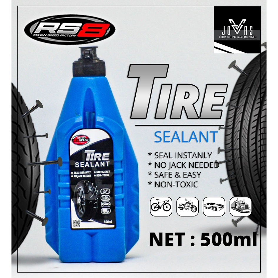 RS8 TIRE SEALANT 500ml | Shopee Philippines