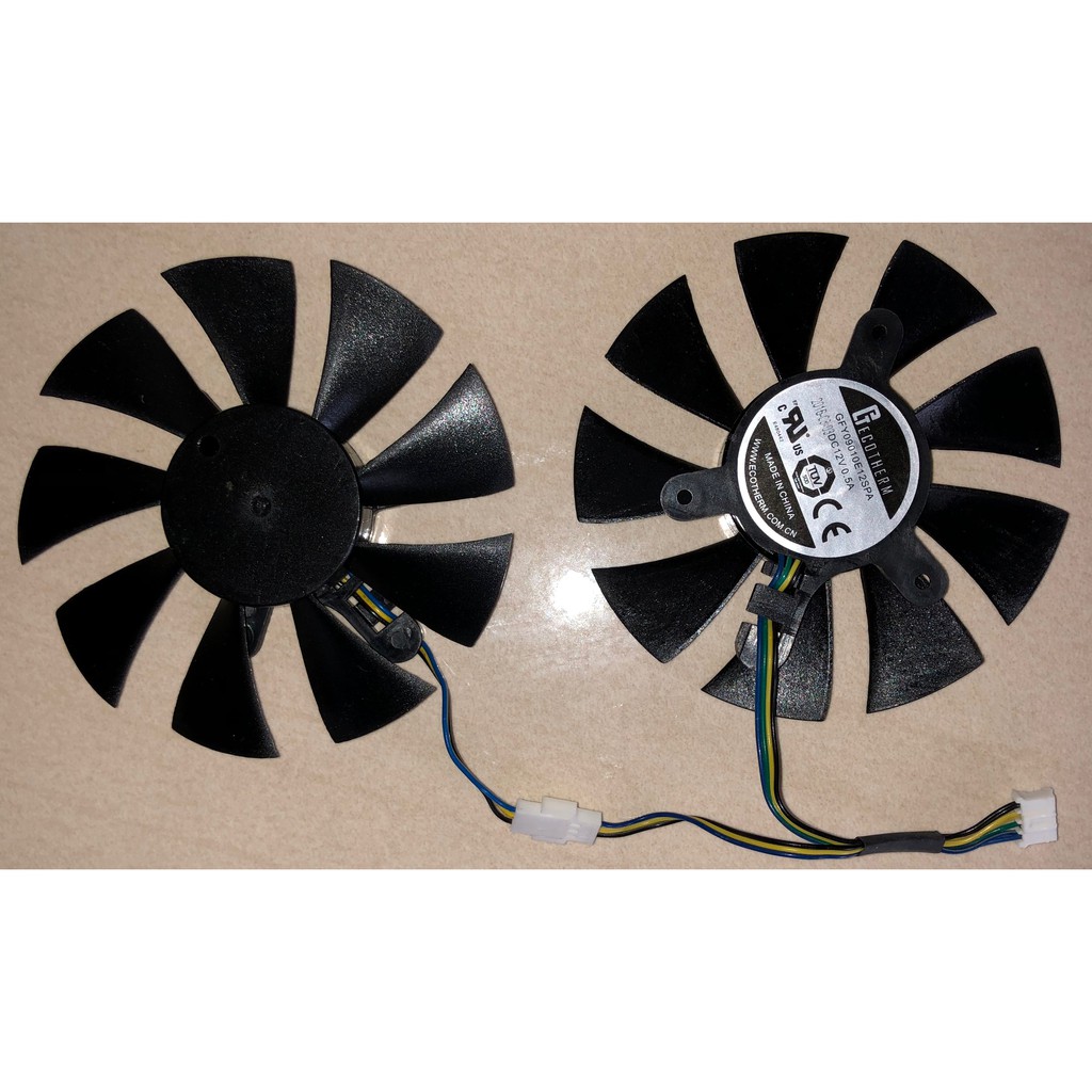 2 Pcs Zotac Gpu Fan Replacement For Zotac Mini Gtx 1070 42mm Shopee Philippines