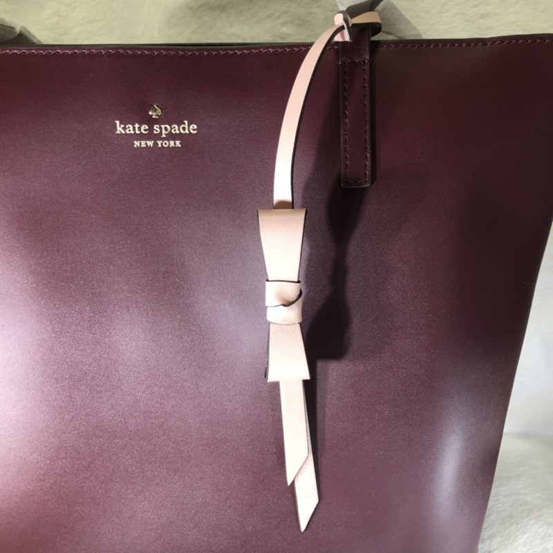Authentic Kate Spade Lawton Way Rose Tote in Cherrywood | Shopee Philippines