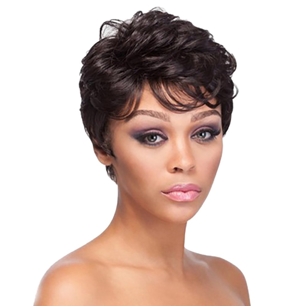 short curly wigs for black hair