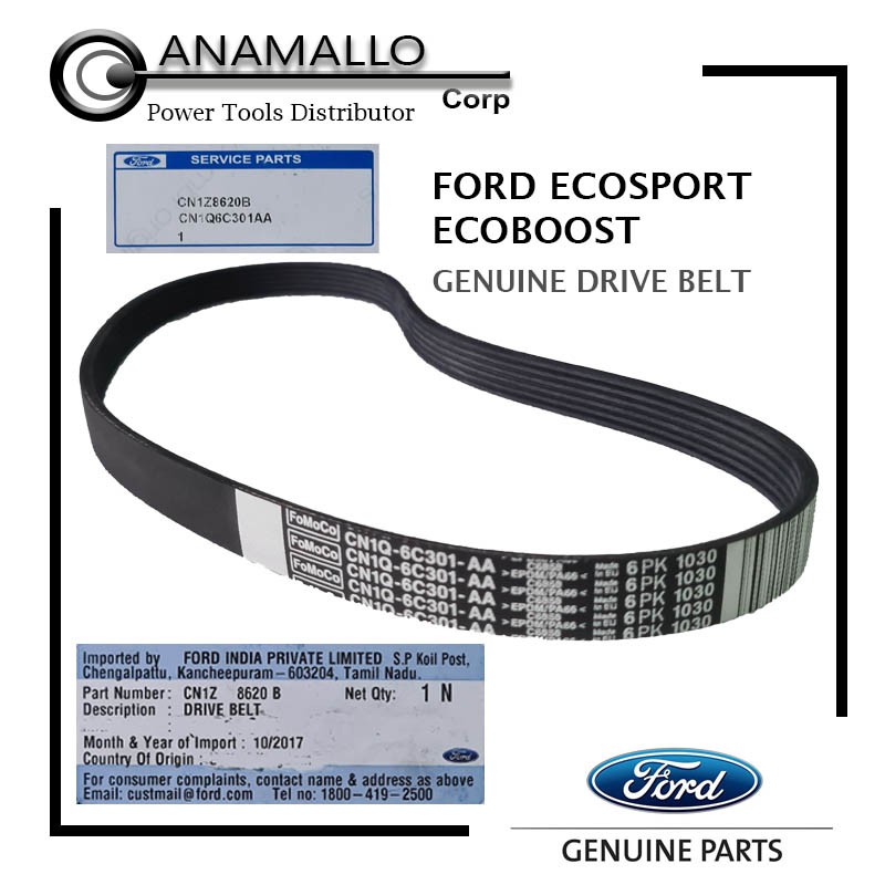 FORD ECOSPORT DRIVE BELT SERPENTINE BELT CN1Z8620B Shopee Philippines