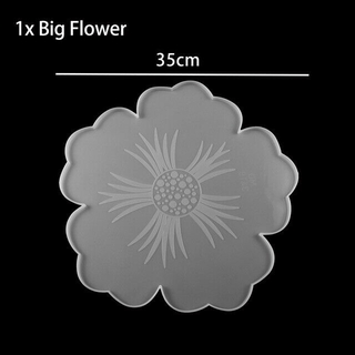 Agate Flower Coaster Resin Casting Mold Silicone Jewelry Making Epoxy Mould Craft Kit #9