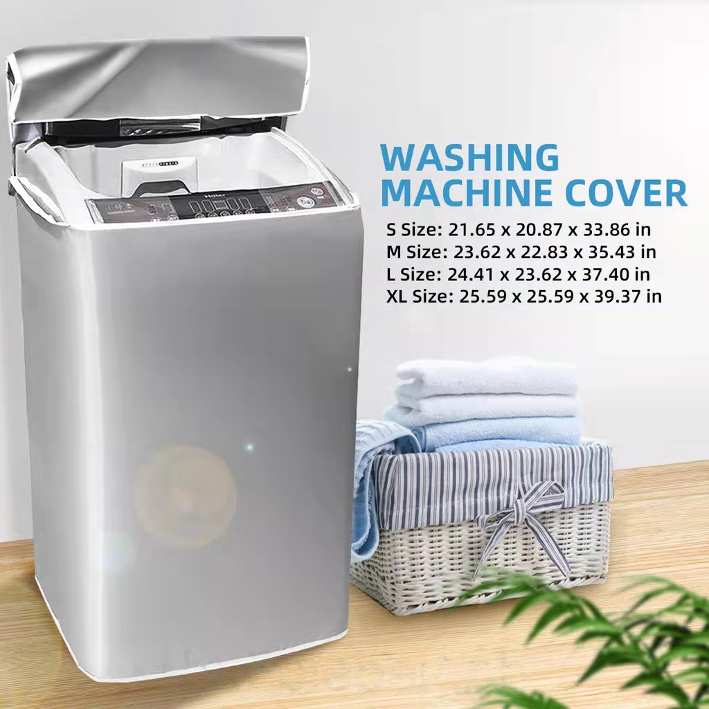 Sanfiyya Washing Machine Cover Washer Dust Cover Tumble Dryer Cover Dustproof Case Waterproof Sun Protective Cartoon Pattern for Drum Washing Machine Style4 