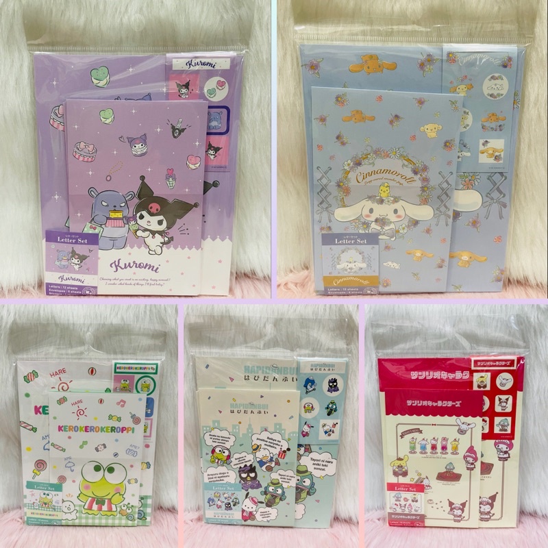 Sanrio License Letter Set Kuromi Cinnamoroll Keroppi Hapidanbui Sanrio 