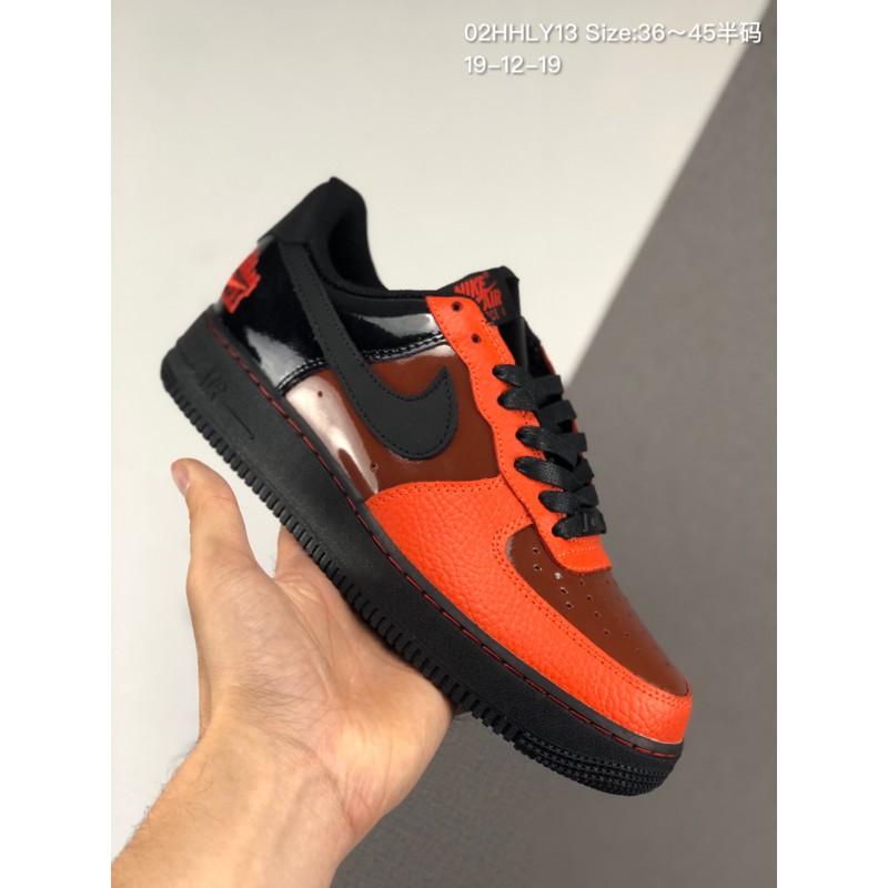 black orange af1