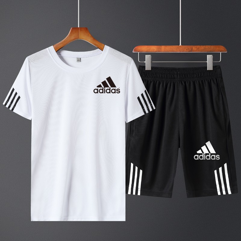 adidas short and shirt set