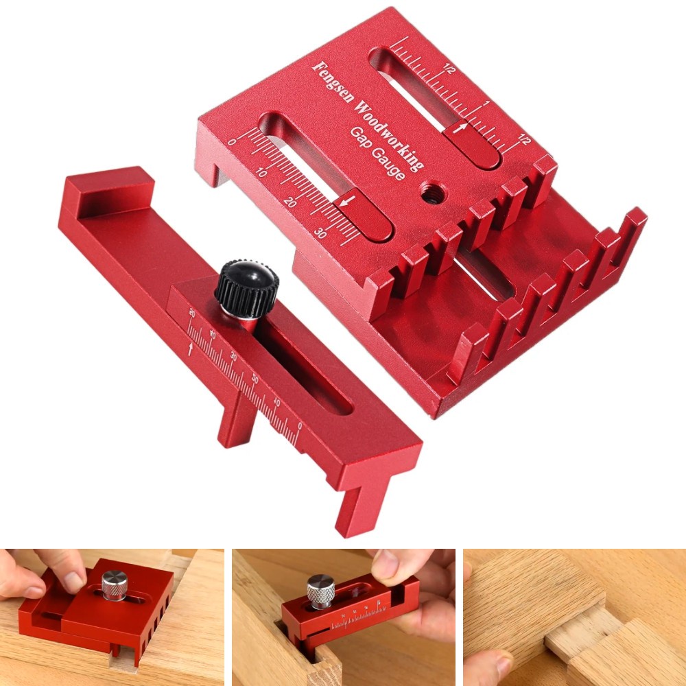 Woodworking Sawtooth Ruler Gap Gauge, Mortise & Tenon Tool Depth ...