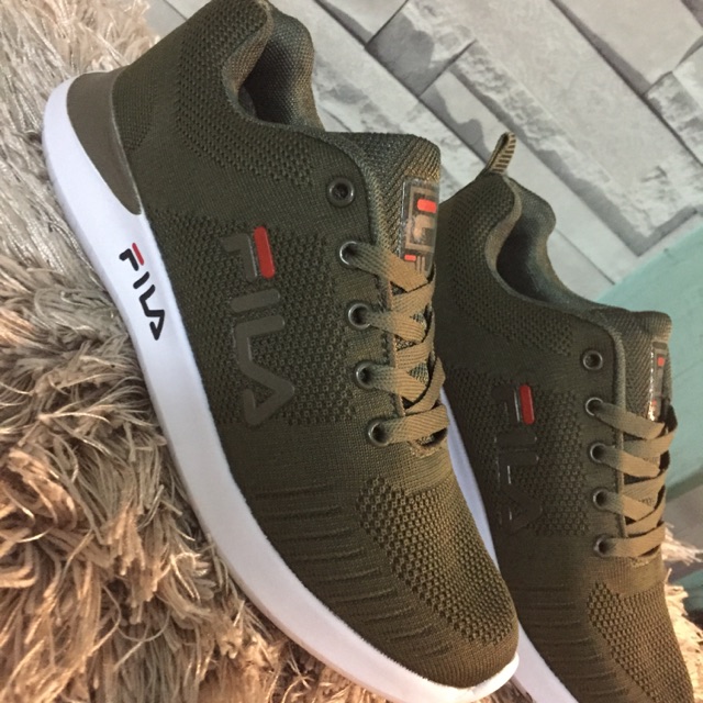 fila army green shoes