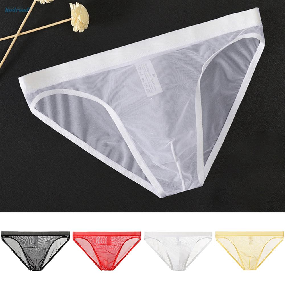 2020 Mens Low Rise Underwear Briefs Sexy Breathable Thong Lingerie See ...