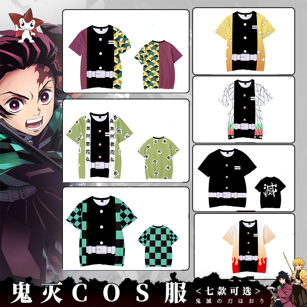 Japan Anime Demon Slayer Kimetsu No Yaiba Tanjiro Kamado Cosplay 3d Printed Kids T Shirt For Boy And Girl Shopee Philippines - demon shirt roblox