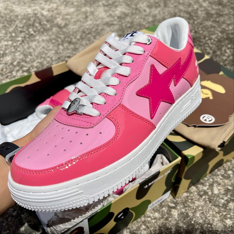 bape trainers pink