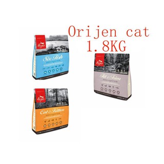 Orijen Cat Food Medium Bag 1.8 Kg. 1 (Cat & Kitten/Six Fish/Fit Trim) 1.8kg
