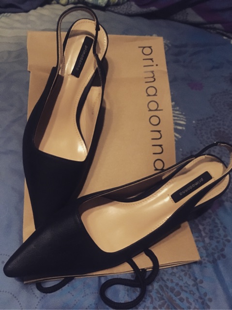 Authentic Preloved Primadonna Slingback Black Shoes Size 39