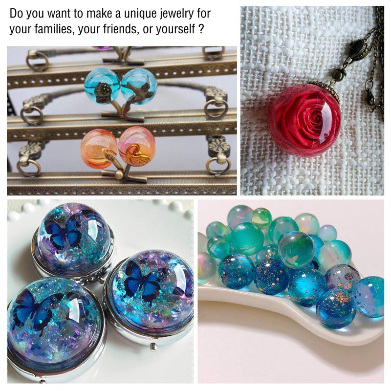 how to make resin ball jewelry