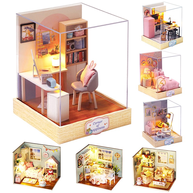 Cutebee Diy Doll House Miniature Kit With Furniture Handcraft Dollhouse Collectibles For 6942