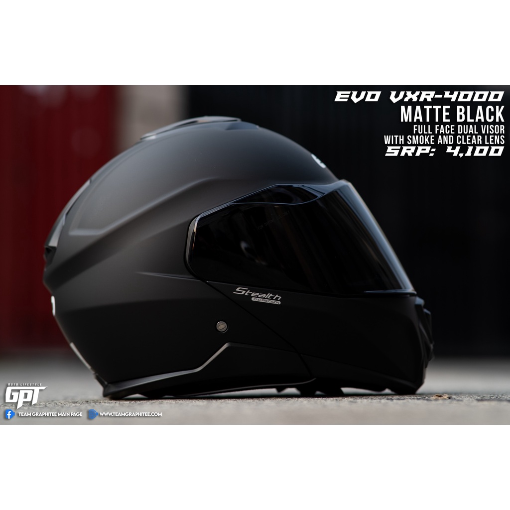 Evo Helmet Vxr Mono Modular Dual Visor Shopee Philippines