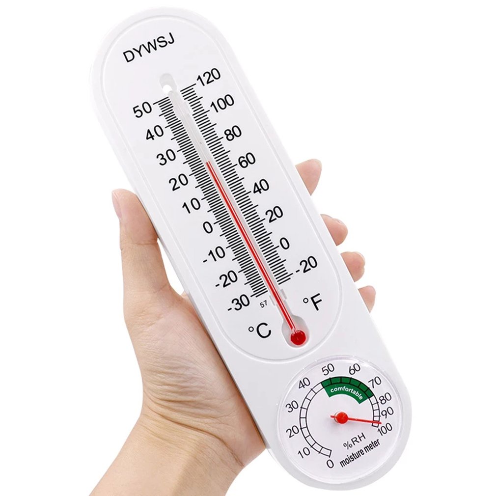 Long Wall mounted Hygrometer Thermometer Indoor Temperature And ...