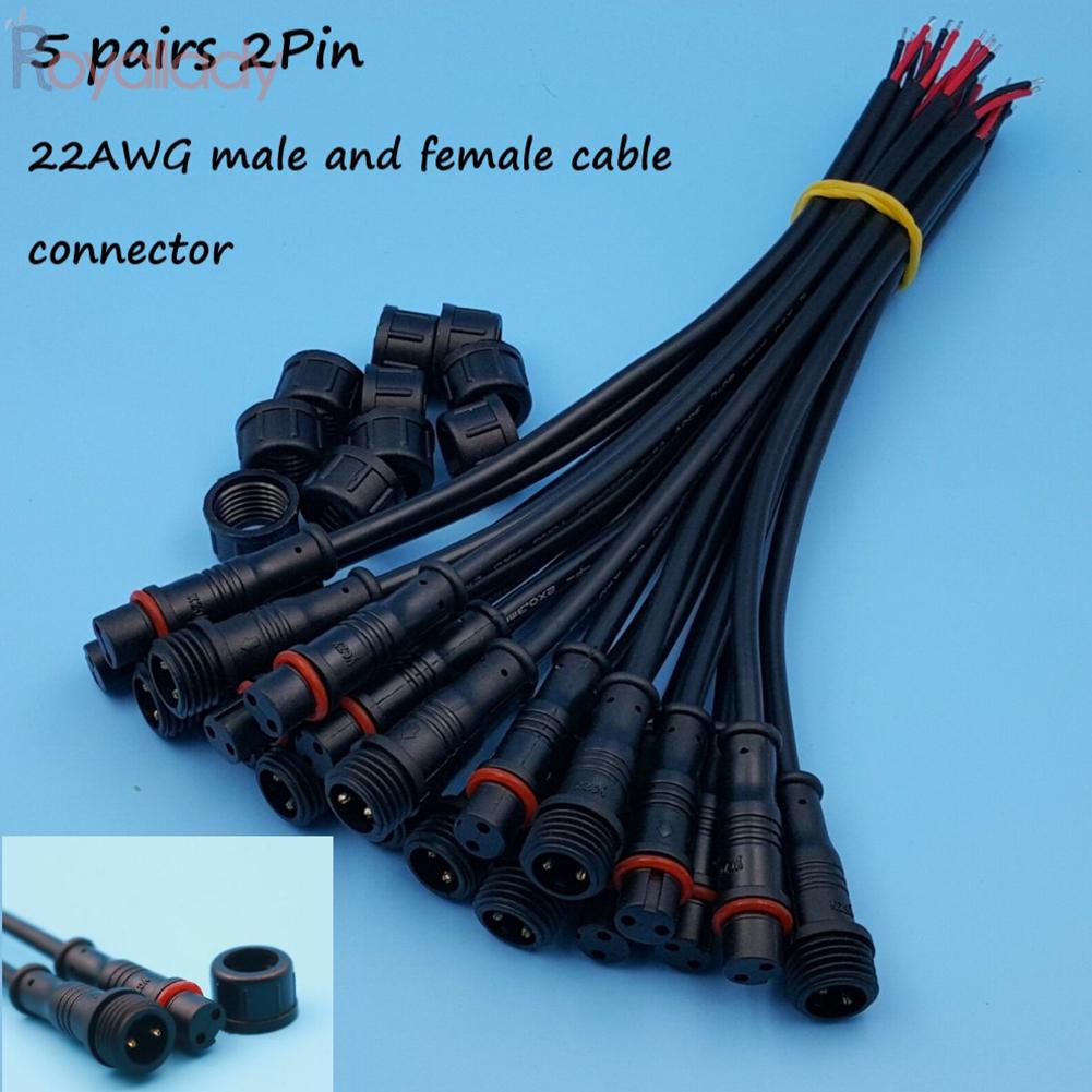 Details about   5 Pairs 2 Pin Male to Female Connector Cable For Single Color LED Strips Light 