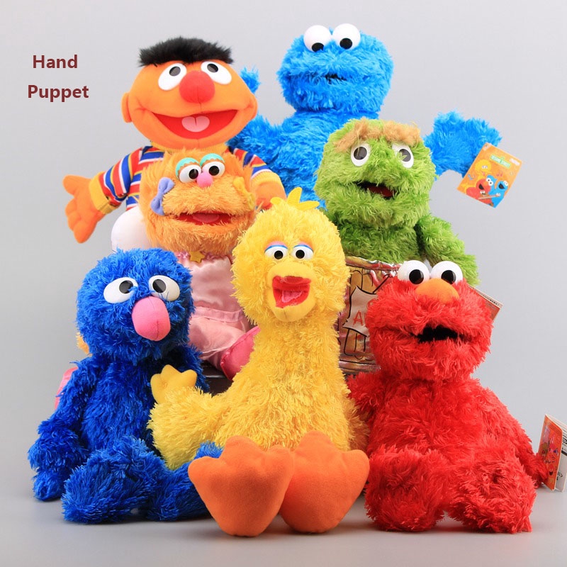 Sesame Street Hand Puppet Elmo Cookie Monster Ernie Stuffed Shopee