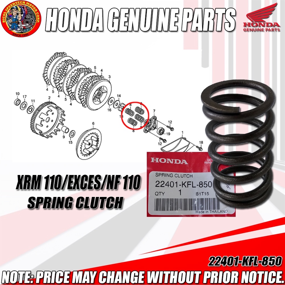 clutch spring xrm 125