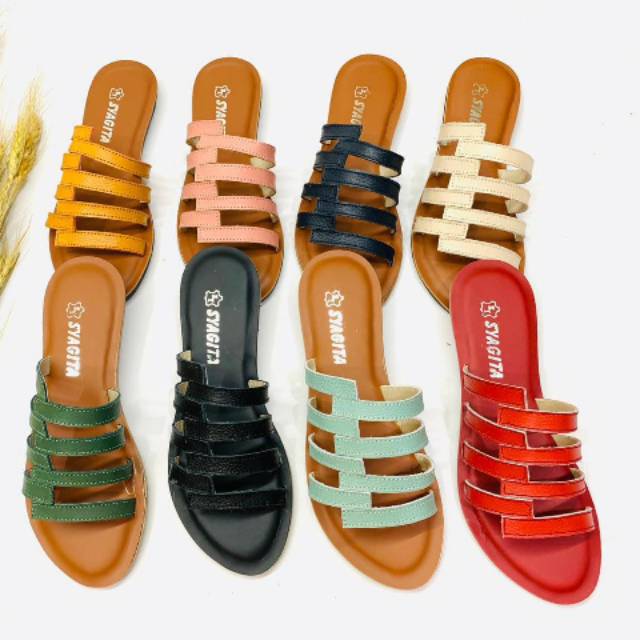 Genuine Leather Arrowroot Sandals Sukaregang Papyrus | Shopee Philippines
