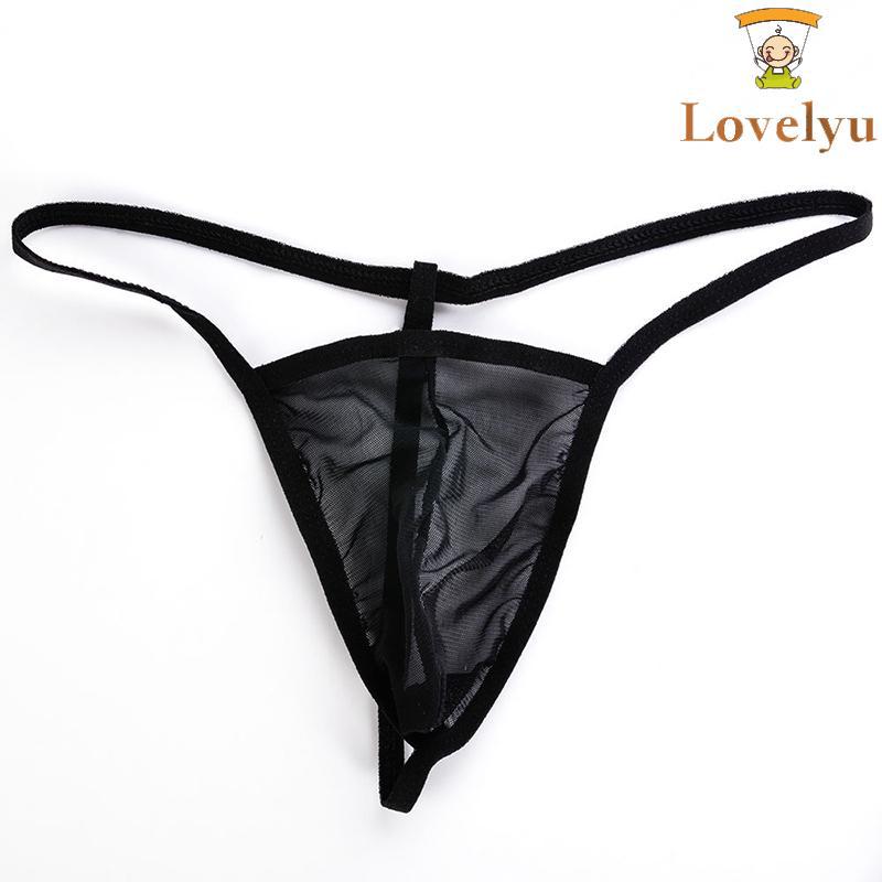 Men G-string Thongs Mesh Underwear T-back Briefs Bikini | Shopee ...