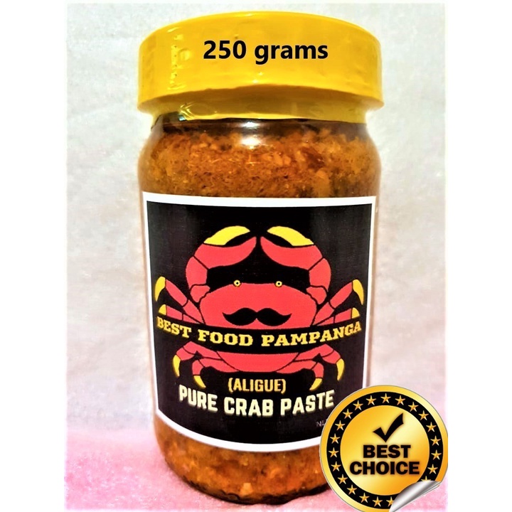 BEST FOOD PAMPANGA ALIGUE - PURE CRAB PASTE 250 grams TABA NG TALANGKA
