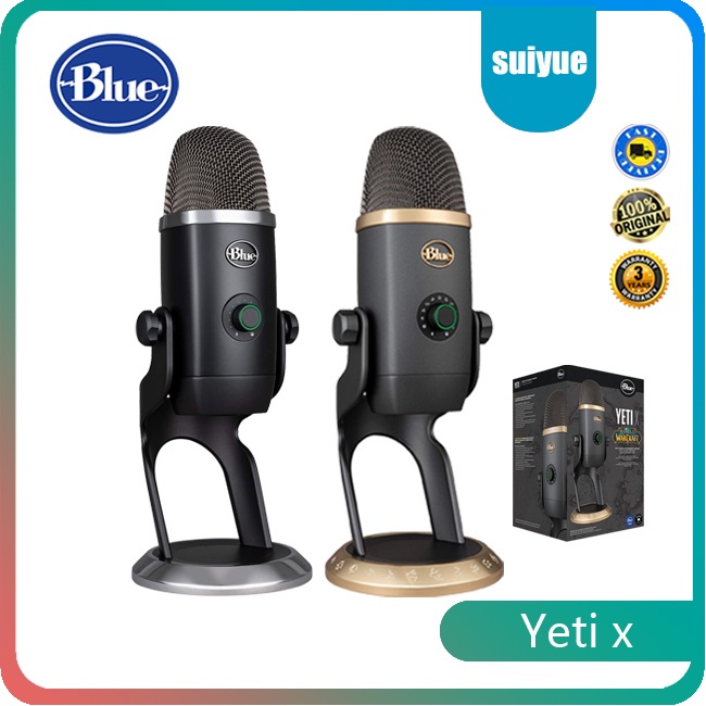 Blue Yeti x professional condenser USB microphone with highresolution