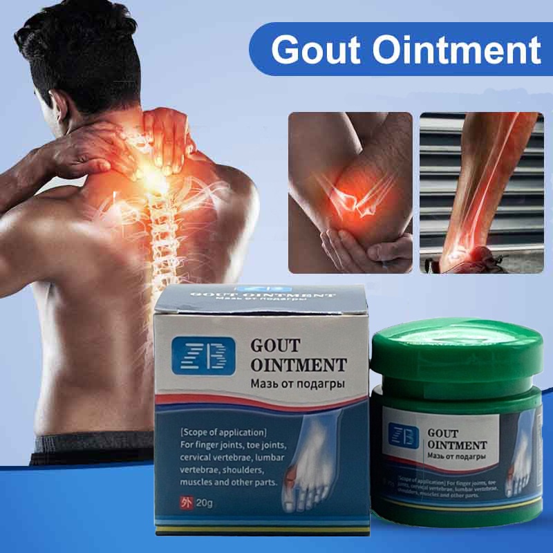 20g Gout Ointment Treatment Gout Cause Joint Knee Pain Toe Finger Bone