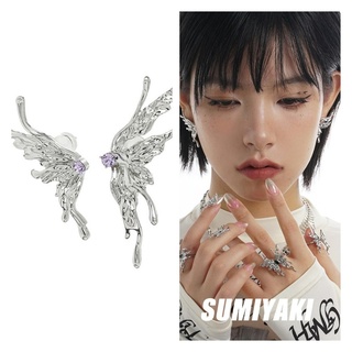 Cool Girls Liquid Metal Butterfly Earrings Ear Studs for Elegant Lovely Girls Accessory #1