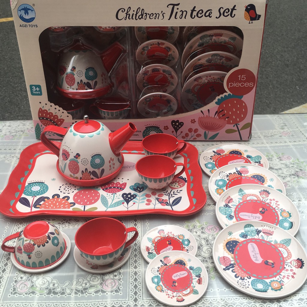Tin Play Tea Set atelieryuwa.ciao.jp