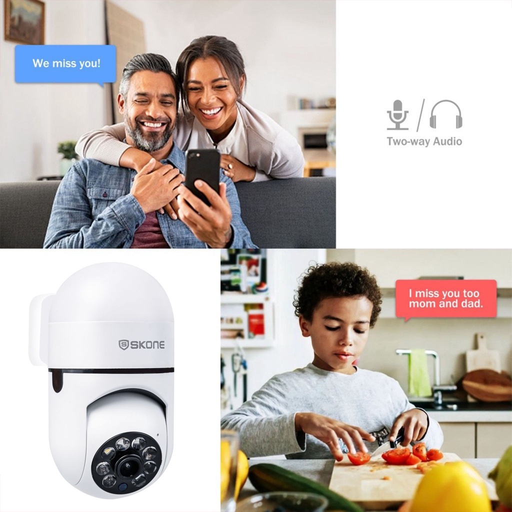 V380 Pro Z1 CCTV Bulb IP Camera Security CCTV Night Vision 360 Degree Motion Detection PTZ LED Light #4