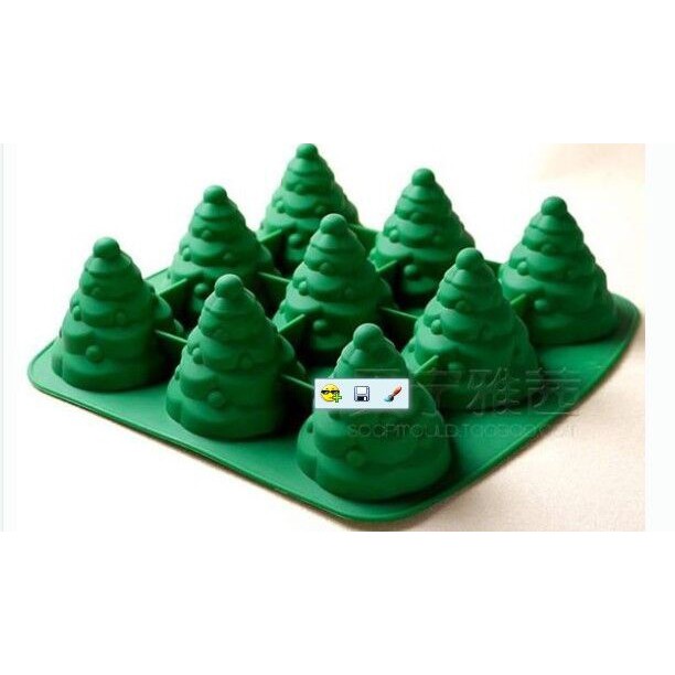 Huuh2 Silicone Cake Mold 9 Christmas Tree Cake Mold Shopee Philippines