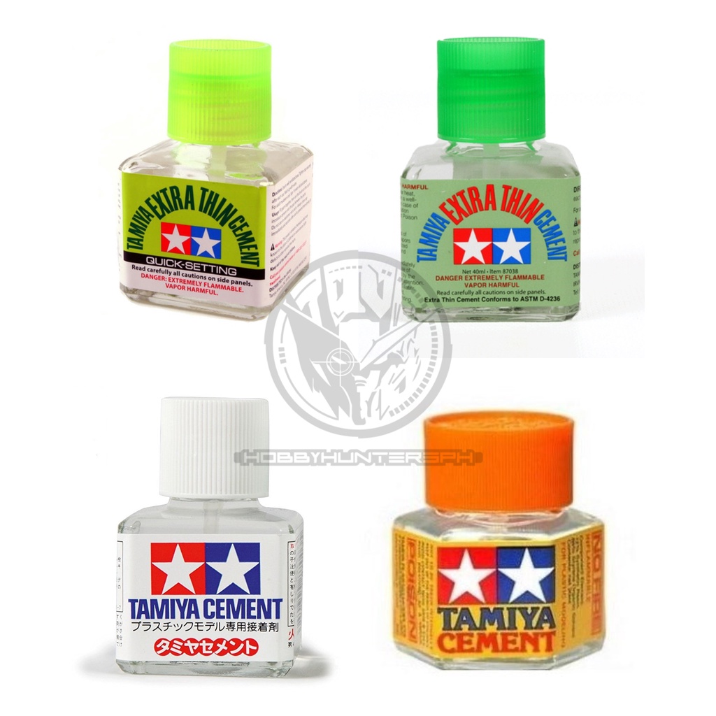 Tamiya Plastic Cement (Regular / Quick Setting / Extra Thin) Shopee