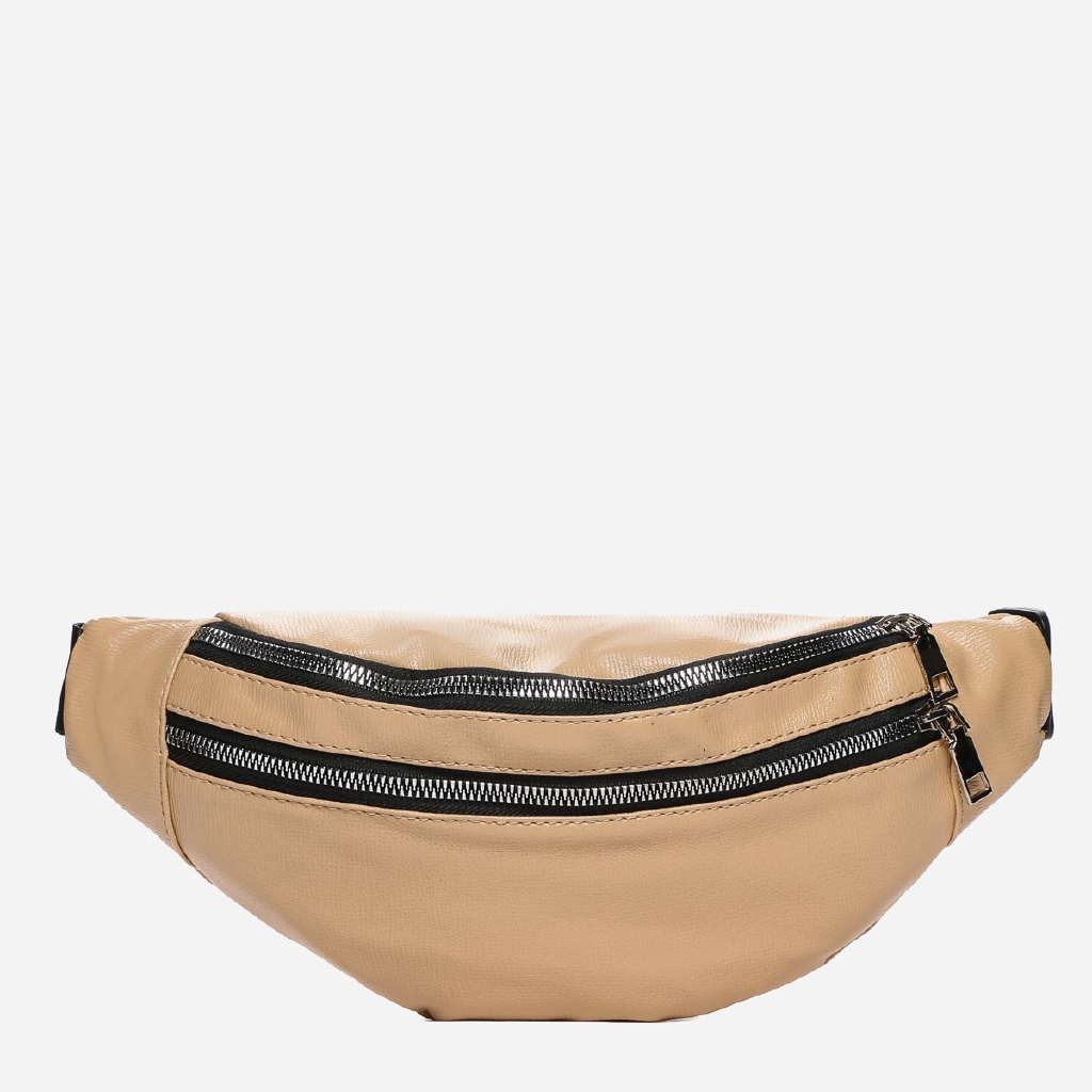 beige belt bag