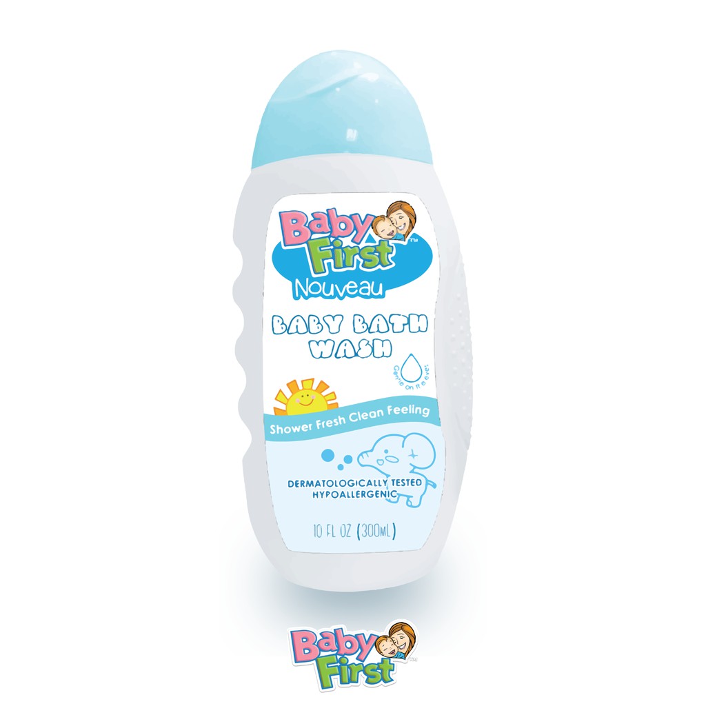 Baby First Nouveau Baby Bath Wash 300ml Milk Scent