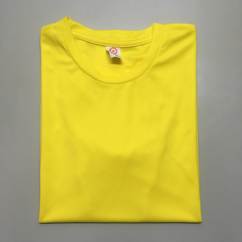 Target Drifit Round Neck T-shirt (Yellow) | Shopee Philippines