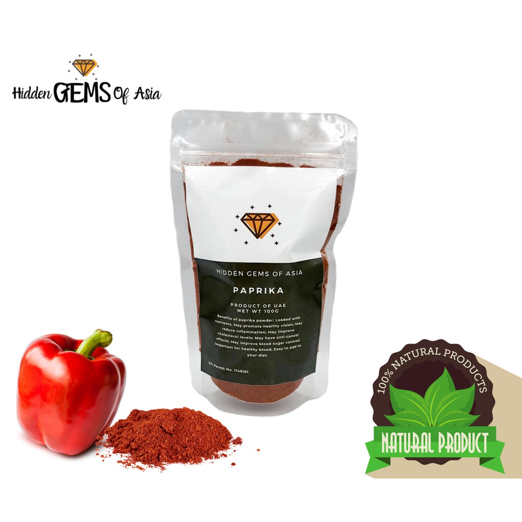 Paprika Powder 100 grams Pure Natural Imported No Added Chemicals