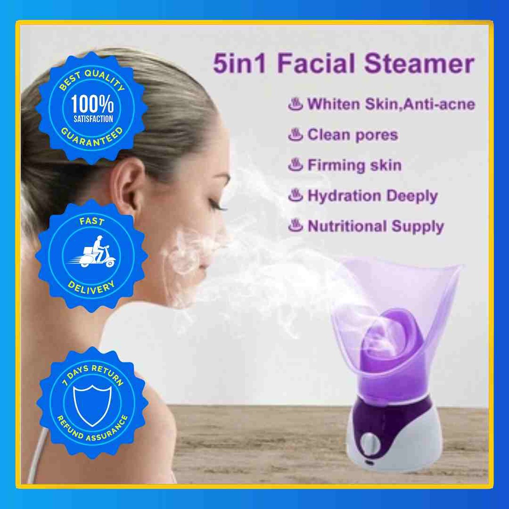 Nasal and Face Steam Inhaler Steamer for Inhalation Facial Skin Care ...