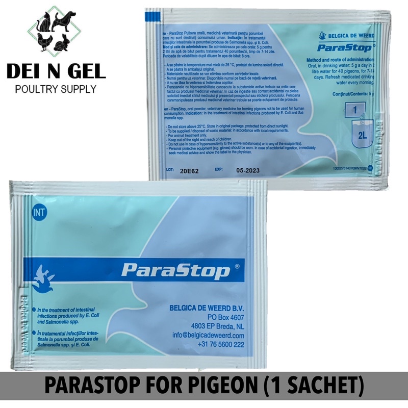 Belgica De Weerd Supplement Parastop Support For Racing Pigeon Sold In 5g Per 1 Sachet Shopee Philippines