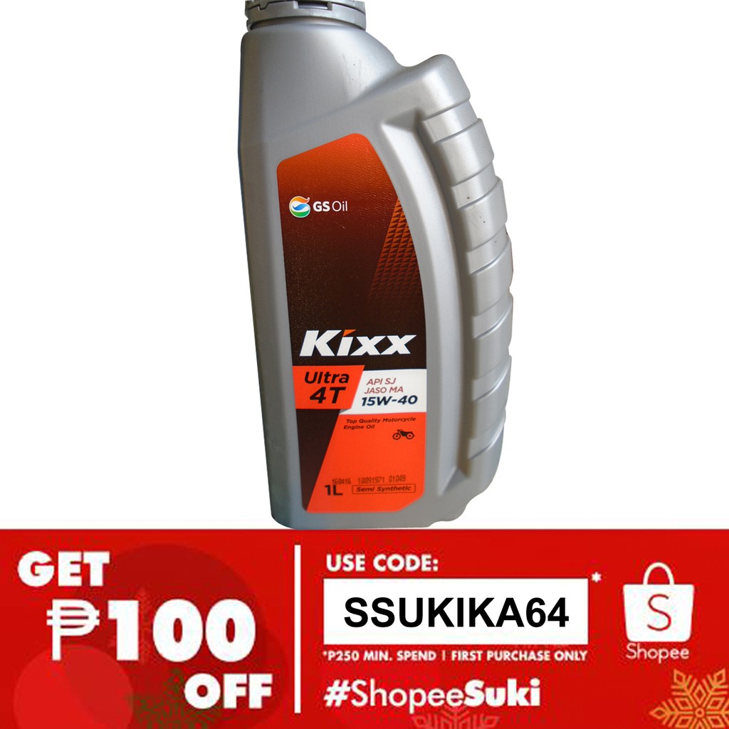 Kixx Ultra 4T Motorcycle Semi Synthetic Oil 15W40 1L Shopee Philippines