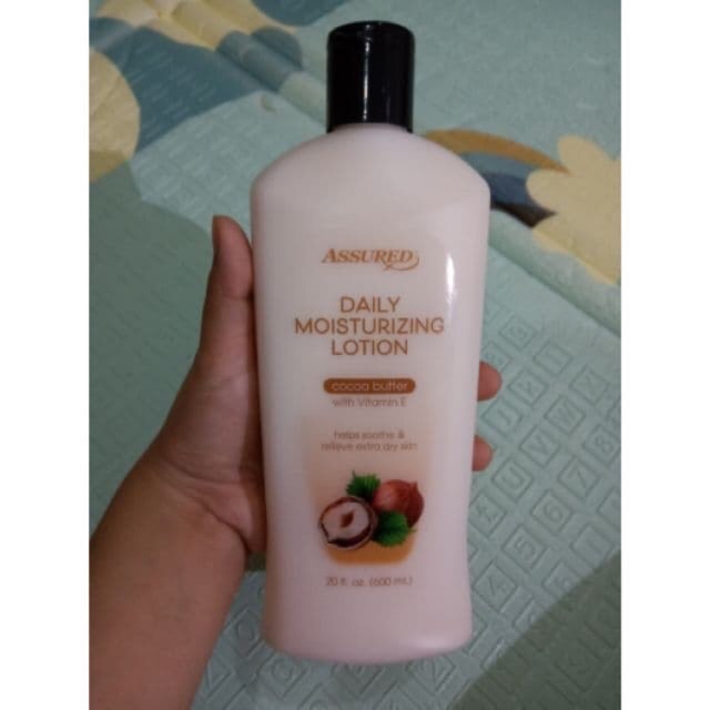 assured daily moisturizing lotion cocoa butter
