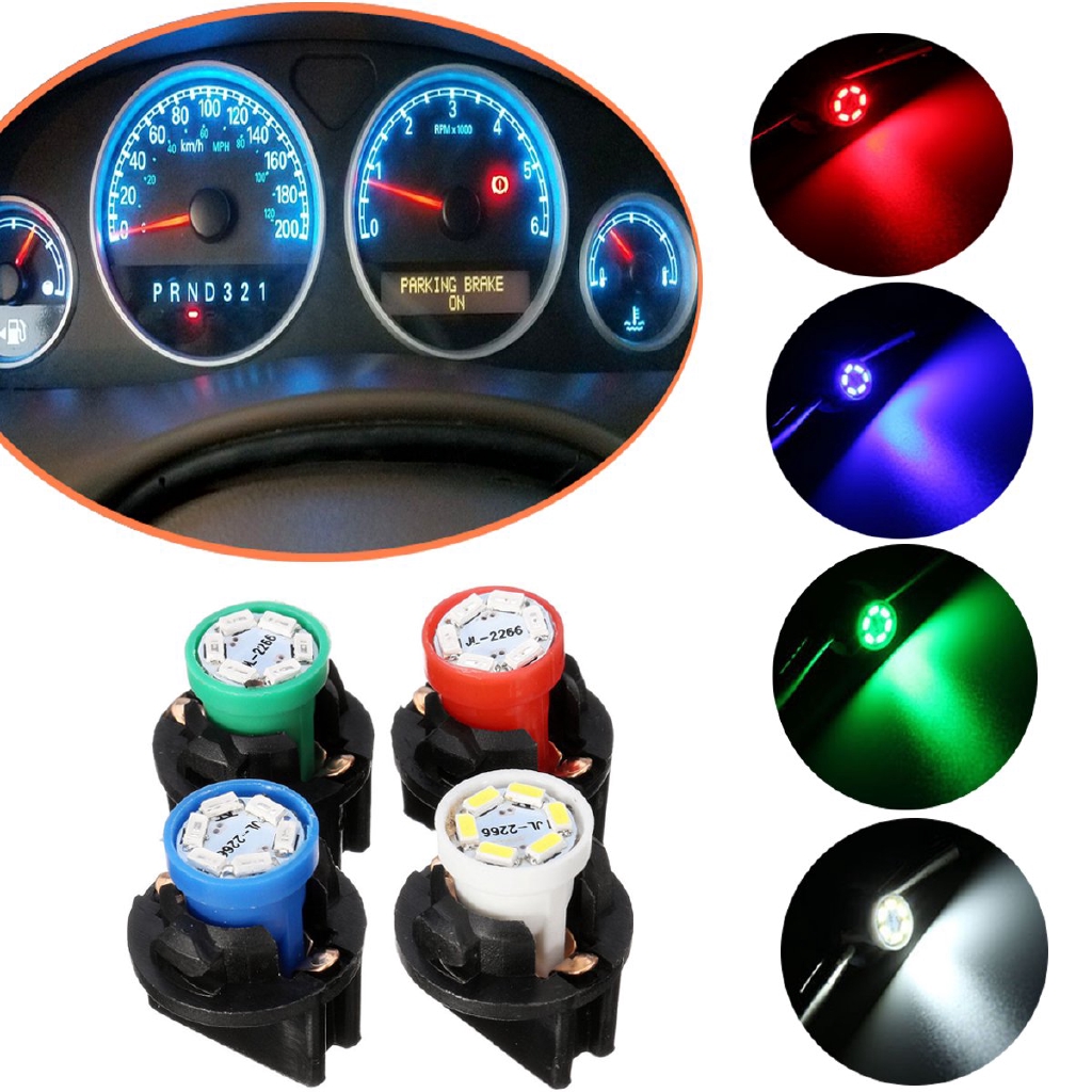 12 RED T10 LED INSTRUMENT PANEL CLUSTER DASH LIGHT BULB PC168 PC194