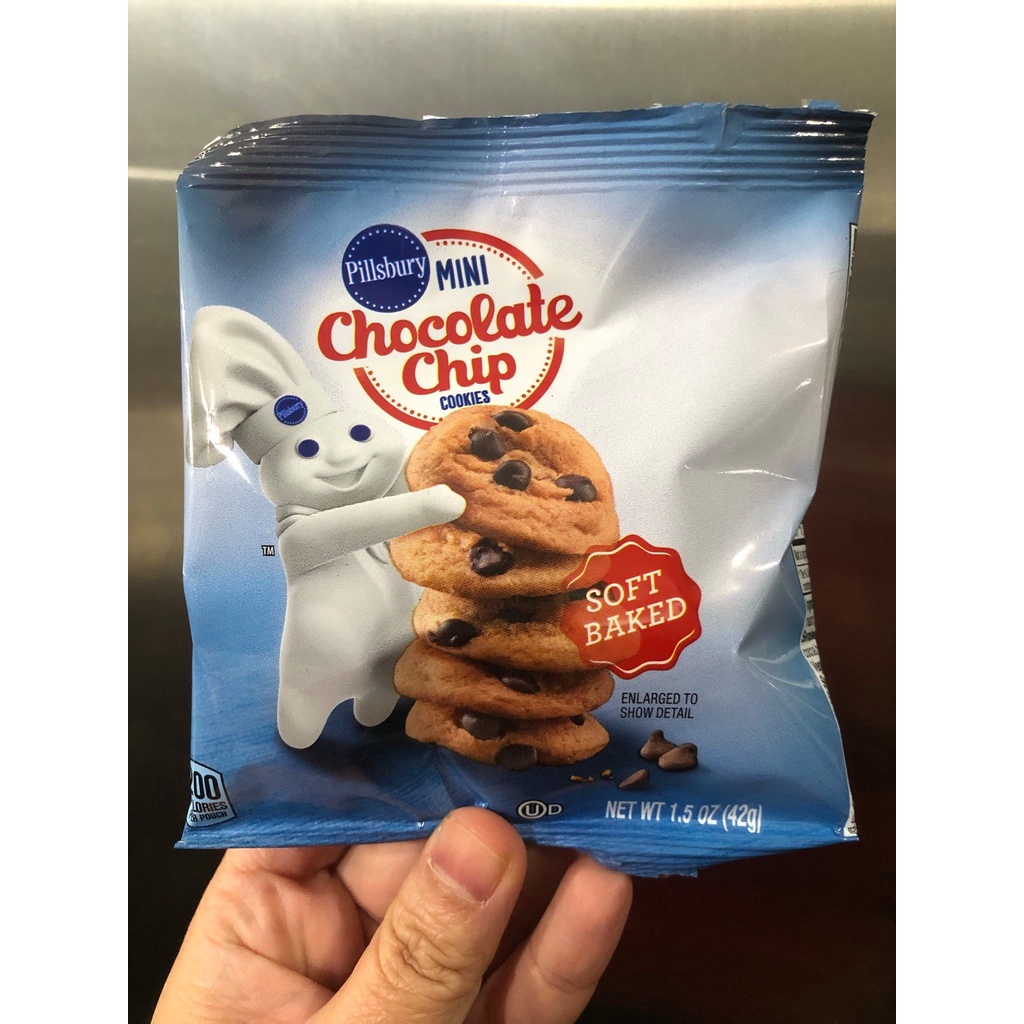 Pillsbury Mini Chocolate Chip Cookies Soft Baked 42g | Shopee Philippines