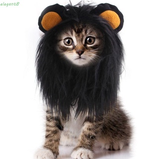 ELEGANT Cute Dog Headgear Lion Wig Headdress Cat Hairwear Creative Outfits Costume for Puppies Kittens Hat Funny Pet  Accessories