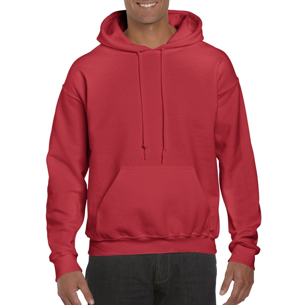 red gildan sweatshirt